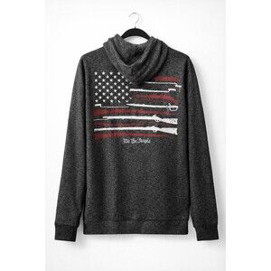 Howitzer Patriot MFG Hoodie Mens Medium We The People Flag Military Grunt CR70